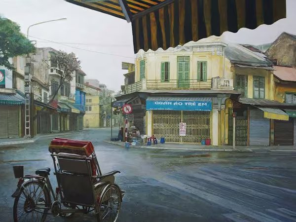 "Ám ảnh" tranh phố của Phạm Bình Chương ảnh 1 "Ám ảnh" tranh phố của Phạm Bình Chương ảnh 1