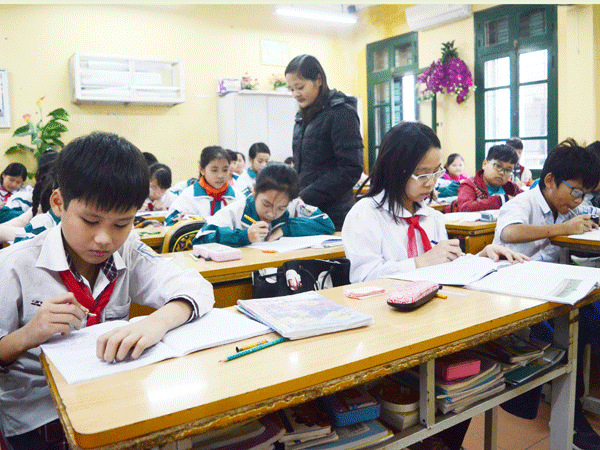 Học sinh Ninh Hiệp trở lại trường ảnh 1