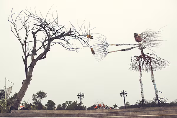 Những bức tranh được làm từ…rác đào ảnh 4