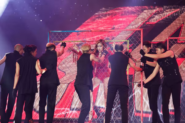 Hoàng Thuỳ Linh nóng bỏng mang cả rào sắt lên sân khấu ảnh 8