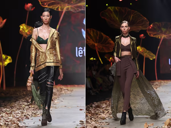 Lê Thanh Hòa mang cả rừng lá khô lên sàn diễn thời trang ảnh 4 Lê Thanh Hòa mang cả rừng lá khô lên sàn diễn thời trang ảnh 4