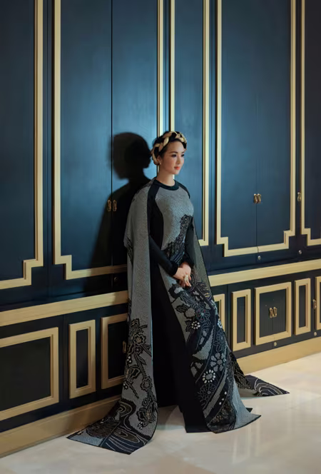 Hoa hậu đền Hùng Giáng My biến ảo với bộ sưu tập mới của Võ Việt Chung ảnh 5