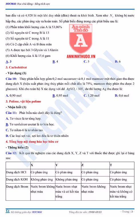 Tự đánh giá trước Kỳ thi THPT Quốc gia 2018 (3): Kiểm tra môn Hóa học & Đáp án môn Vật lí ảnh 16 Tự đánh giá trước Kỳ thi THPT Quốc gia 2018 (3): Kiểm tra môn Hóa học & Đáp án môn Vật lí ảnh 16