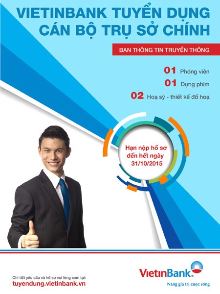 Ban Thông tin Truyền thông VietinBank tuyển dụng nhân sự ảnh 1 Ban Thông tin Truyền thông VietinBank tuyển dụng nhân sự ảnh 1