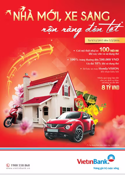 VietinBank khuyến mãi lớn nhân dịp Tết 2016 ảnh 1 VietinBank khuyến mãi lớn nhân dịp Tết 2016 ảnh 1