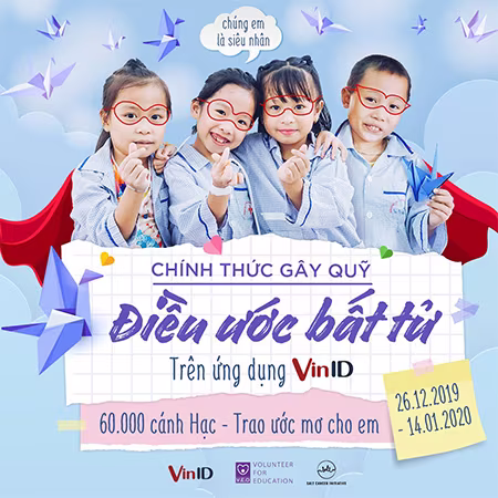 Cùng VinID gây quỹ "Điều ước bất tử" cho các em bệnh nhi ung thư dịp Tết ảnh 1