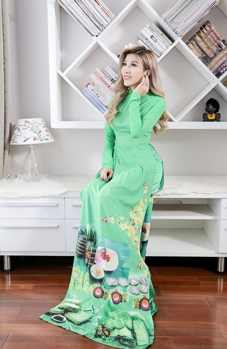 Trang Pháp xinh đẹp, dịu dàng trong tà áo dài truyền thống ảnh 1 Trang Pháp xinh đẹp, dịu dàng trong tà áo dài truyền thống ảnh 1