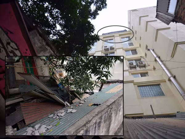 Đình chỉ công trình xây dựng làm rơi bê tông vào nhà dân ảnh 1 Đình chỉ công trình xây dựng làm rơi bê tông vào nhà dân ảnh 1