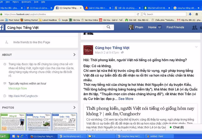 Sức hút của "Cùng học tiếng Việt" trên facebook ảnh 1 Sức hút của "Cùng học tiếng Việt" trên facebook ảnh 1