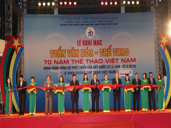 Khai mạc Tuần Văn hóa-Thể thao 70 năm thể thao Việt Nam ảnh 1 Khai mạc Tuần Văn hóa-Thể thao 70 năm thể thao Việt Nam ảnh 1