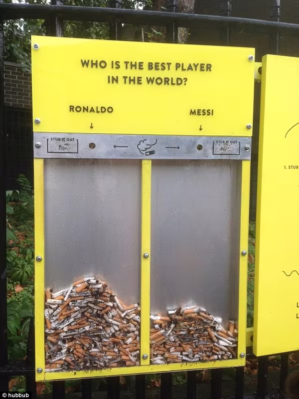 Ronaldo và Messi "giúp" dọn dẹp đường phố London ảnh 2 Ronaldo và Messi "giúp" dọn dẹp đường phố London ảnh 2