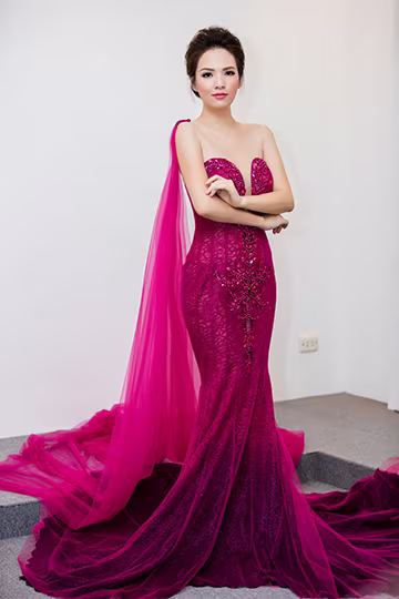 Hoa hậu Đỗ Mỹ Linh làm cô dâu lộng lẫy ảnh 7 Hoa hậu Đỗ Mỹ Linh làm cô dâu lộng lẫy ảnh 7