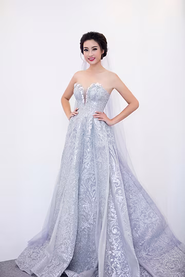 Hoa hậu Đỗ Mỹ Linh làm cô dâu lộng lẫy ảnh 5 Hoa hậu Đỗ Mỹ Linh làm cô dâu lộng lẫy ảnh 5