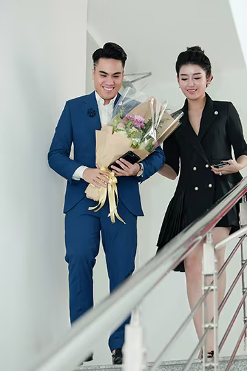 Á hậu Huyền My - MC Thái Dũng thân thiết tại sự kiện ảnh 8 Á hậu Huyền My - MC Thái Dũng thân thiết tại sự kiện ảnh 8