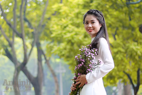 Nữ sinh Đại học PCCC đẹp dịu dàng trong tà áo dài truyền thống ảnh 11 Nữ sinh Đại học PCCC đẹp dịu dàng trong tà áo dài truyền thống ảnh 11