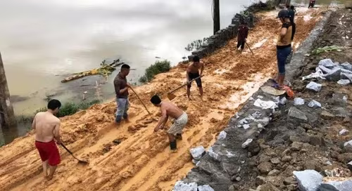 Đám cưới ngày mưa lũ: Chú rể đón dâu bằng xe trâu, cả làng san đường chờ xe hoa ảnh 2 Đám cưới ngày mưa lũ: Chú rể đón dâu bằng xe trâu, cả làng san đường chờ xe hoa ảnh 2