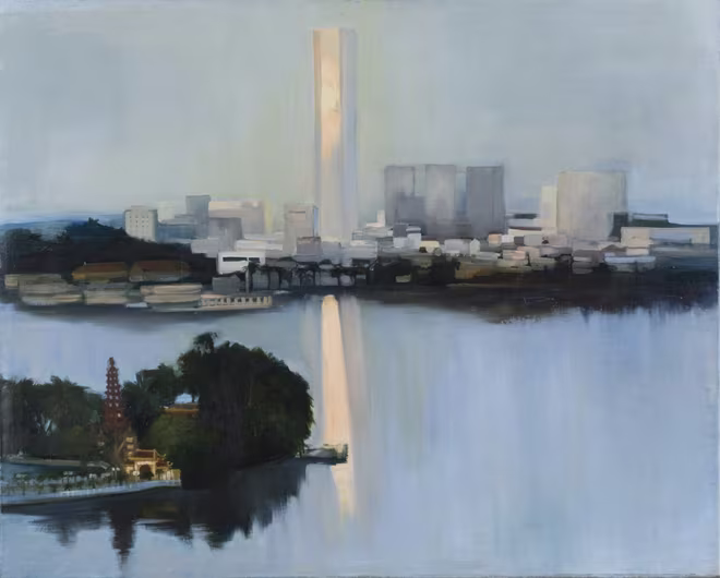 Ngắm cảnh hồ Tây qua tranh của họa sĩ Hungary ảnh 1 Ngắm cảnh hồ Tây qua tranh của họa sĩ Hungary ảnh 1