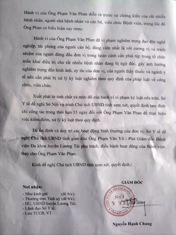 Thông tin thêm vụ giám đốc bệnh viện cản trở báo chí tác nghiệp ảnh 3 Thông tin thêm vụ giám đốc bệnh viện cản trở báo chí tác nghiệp ảnh 3