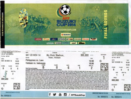 VFF bán trực tiếp 6 vạn vé xem đội tuyển Việt Nam đá AFF Cup 2014 ảnh 1 VFF bán trực tiếp 6 vạn vé xem đội tuyển Việt Nam đá AFF Cup 2014 ảnh 1