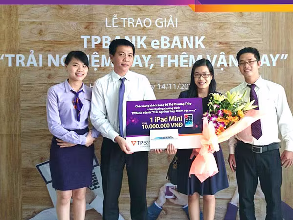 Trúng thưởng iPad Mini từ chương trình TPBank eBank ảnh 1 Trúng thưởng iPad Mini từ chương trình TPBank eBank ảnh 1