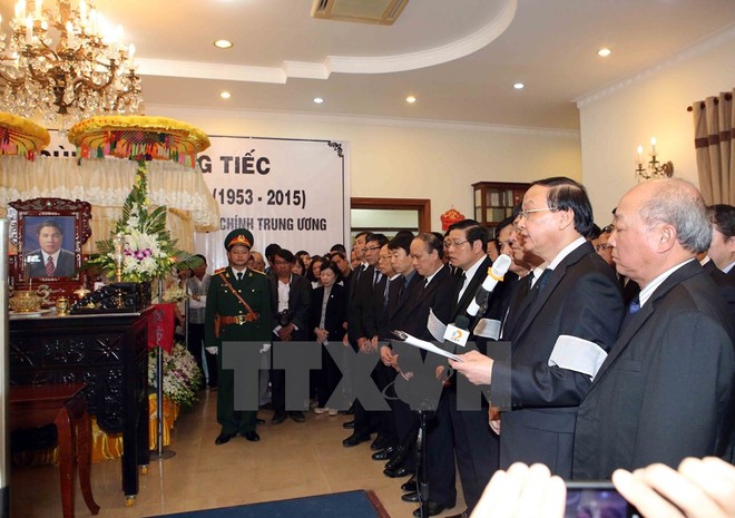 Lễ truy điệu Trưởng ban Nội chính Trung ương Nguyễn Bá Thanh ảnh 2 Lễ truy điệu Trưởng ban Nội chính Trung ương Nguyễn Bá Thanh ảnh 2