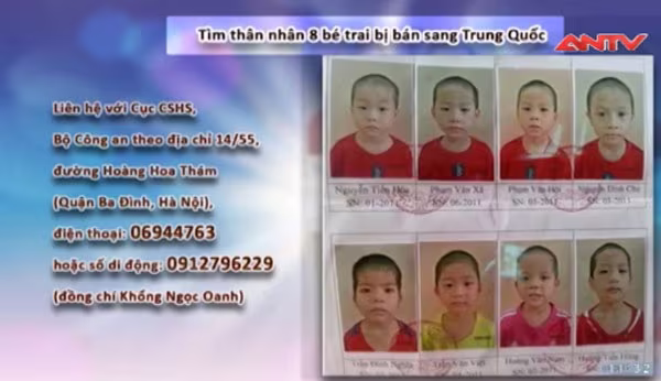 Tìm thân nhân 8 bé trai bị bán sang Trung Quốc ảnh 1