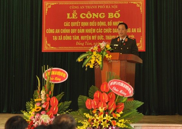 Bổ nhiệm Công an chính quy giữ chức danh Trưởng, phó Công an xã Đồng Tâm, Mỹ Đức ảnh 1 Bổ nhiệm Công an chính quy giữ chức danh Trưởng, phó Công an xã Đồng Tâm, Mỹ Đức ảnh 1
