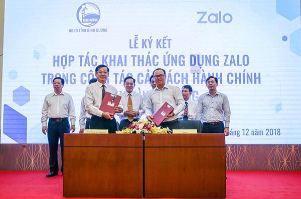 Bình Dương ứng dụng Zalo vào cải cách hành chính, xây dựng mô hình Thành phố thông minh ảnh 1 Bình Dương ứng dụng Zalo vào cải cách hành chính, xây dựng mô hình Thành phố thông minh ảnh 1