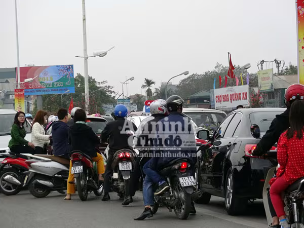 Đổ xô đi mua hoa giá rẻ gây ùn tắc cục bộ trên đường Âu Cơ ảnh 21 Đổ xô đi mua hoa giá rẻ gây ùn tắc cục bộ trên đường Âu Cơ ảnh 21