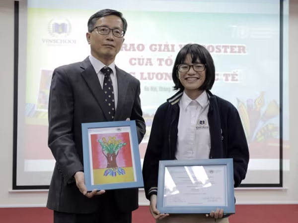 Học sinh Vinshool đoạt giải Nhì thế giới cuộc thi vẽ "Chống đói nghèo" ảnh 2 Học sinh Vinshool đoạt giải Nhì thế giới cuộc thi vẽ "Chống đói nghèo" ảnh 2