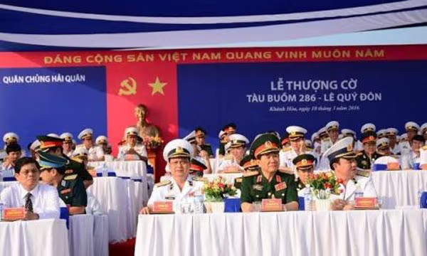 Hải quân Việt Nam tổ chức lễ thượng cờ Tàu buồm 286 Lê Quý Đôn ảnh 2 Hải quân Việt Nam tổ chức lễ thượng cờ Tàu buồm 286 Lê Quý Đôn ảnh 2