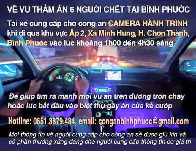 Diễn đàn ôtô lớn nhất nước kêu gọi giúp công an phá vụ án giết 6 người ảnh 2 Diễn đàn ôtô lớn nhất nước kêu gọi giúp công an phá vụ án giết 6 người ảnh 2