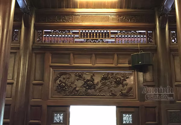 Cận cảnh ngôi nhà sàn gỗ lim trị giá 200 tỷ đồng, lớn nhất Việt Nam ảnh 14