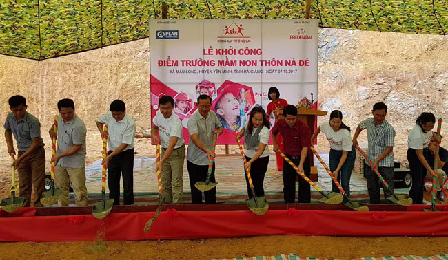 Prudential mang "trường học an toàn" đến với trẻ em Hà Giang ảnh 1 Prudential mang "trường học an toàn" đến với trẻ em Hà Giang ảnh 1