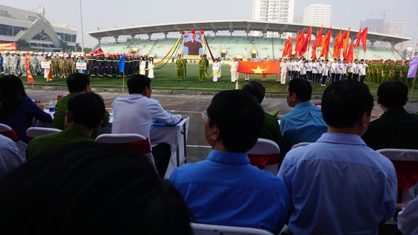 Diễu hành hội thao nghiệp vụ chữa cháy, cứu nạn tại quận Tây Hồ ảnh 9 Diễu hành hội thao nghiệp vụ chữa cháy, cứu nạn tại quận Tây Hồ ảnh 9