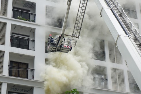Diễn tập phương án chữa cháy, cứu nạn, cứu hộ tại Times City ảnh 1 Diễn tập phương án chữa cháy, cứu nạn, cứu hộ tại Times City ảnh 1