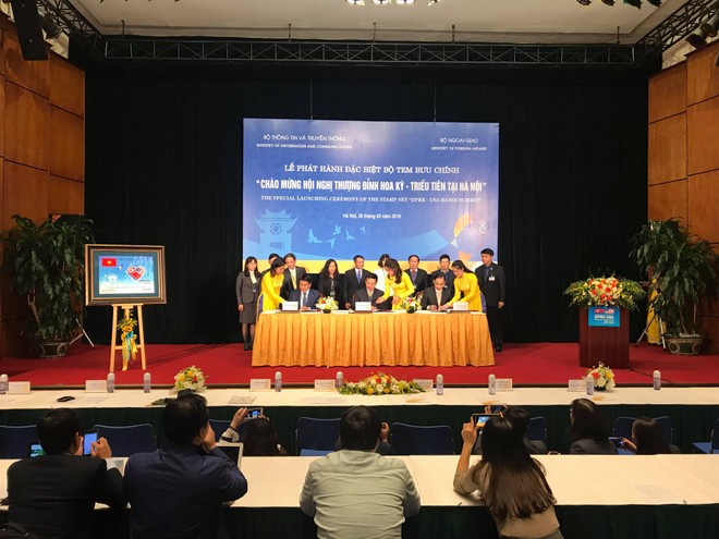 Phát hành bộ tem đặc biệt nhân Hội nghị Thượng đỉnh Mỹ - Triều Tiên tại Hà Nội ảnh 2 Phát hành bộ tem đặc biệt nhân Hội nghị Thượng đỉnh Mỹ - Triều Tiên tại Hà Nội ảnh 2