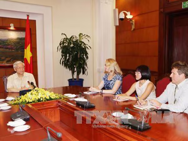 Tổng Bí thư trả lời trước chuyến thăm Mỹ lịch sử ảnh 1 Tổng Bí thư trả lời trước chuyến thăm Mỹ lịch sử ảnh 1