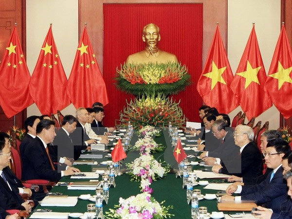 Tổng Bí thư Việt Nam hội đàm với Tổng Bí thư, Chủ tịch nước Trung Quốc ảnh 1 Tổng Bí thư Việt Nam hội đàm với Tổng Bí thư, Chủ tịch nước Trung Quốc ảnh 1