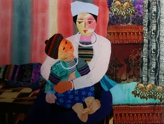 Nữ họa sĩ biến vải vụn thành tác phẩm nghệ thuật ảnh 12 Nữ họa sĩ biến vải vụn thành tác phẩm nghệ thuật ảnh 12