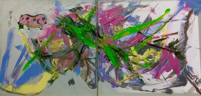 Triển lãm tranh chuyên đề về con giáp của năm Kỷ Hợi ảnh 4 Triển lãm tranh chuyên đề về con giáp của năm Kỷ Hợi ảnh 4