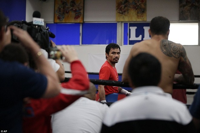 Manny Pacquiao sẵn sàng cho “trận đấu thế kỷ” với Mayweather ảnh 9 Manny Pacquiao sẵn sàng cho “trận đấu thế kỷ” với Mayweather ảnh 9