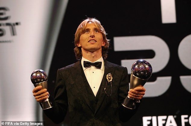 Luka Modric claimed the FIFA Best Men's Player of the Year award in London on Monday night
