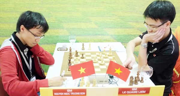 Quang Liêm trắng tay, Trường Sơn đoạt HCV cờ nhanh châu Á ảnh 1 Quang Liêm trắng tay, Trường Sơn đoạt HCV cờ nhanh châu Á ảnh 1