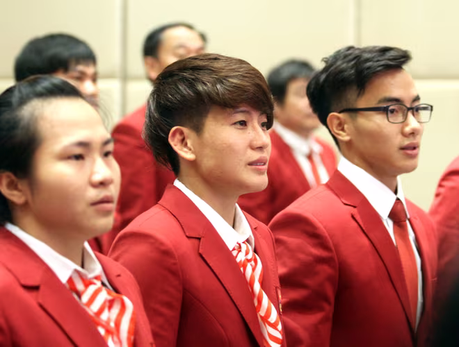 Các "bóng hồng" thể thao Việt Nam duyên dáng, tự tin trước giờ xung trận ảnh 6