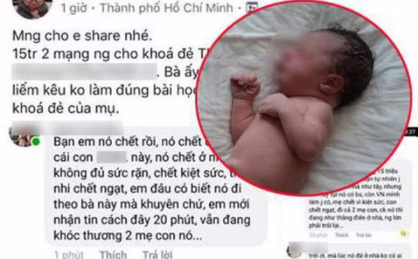 Bộ Y tế xác minh thông tin "sinh con theo trào lưu "thuận tự nhiên", 2 mẹ con ở TP.HCM cùng tử vong" ảnh 1 Bộ Y tế xác minh thông tin "sinh con theo trào lưu "thuận tự nhiên", 2 mẹ con ở TP.HCM cùng tử vong" ảnh 1