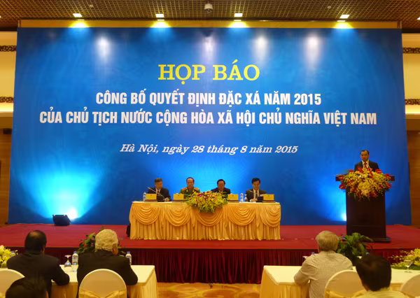 Hơn 18.500 phạm nhân được đặc xá năm 2015 ảnh 1 Hơn 18.500 phạm nhân được đặc xá năm 2015 ảnh 1