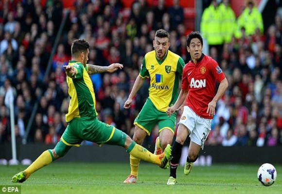 Giggs ra mắt ấn tượng, M.U thắng 4 sao trước Norwich ảnh 1 Giggs ra mắt ấn tượng, M.U thắng 4 sao trước Norwich ảnh 1