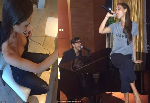 Mải mê hát, Victoria Beckham vô tình "khoe" vòng 1 căng tròn ảnh 3 Mải mê hát, Victoria Beckham vô tình "khoe" vòng 1 căng tròn ảnh 3