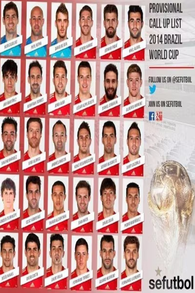 Đội tuyển Tây Ban Nha công bố danh sách sơ bộ tham dự World Cup 2014 ảnh 1